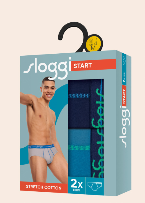 Sloggi kelnaitės Start 2 poros dėžutėje