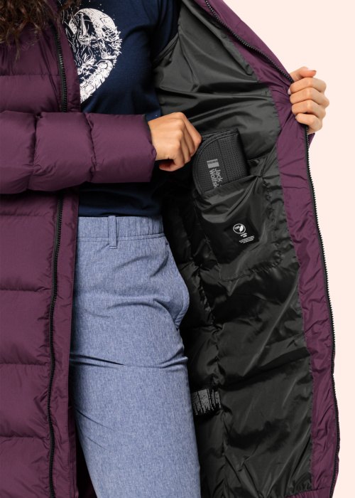 Jack Wolfskin pūkinis paltas Frozen Palace