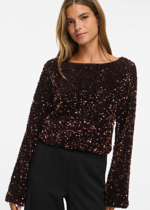 Vila palaidinė Faith Boat Neck Sequin