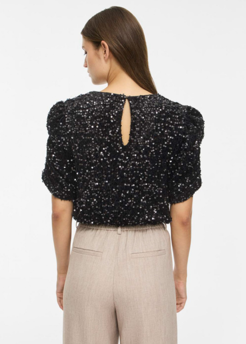 Vila palaidinė Believe O-Neck Puff Sequins