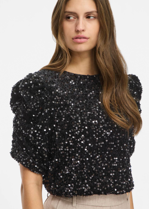 Vila palaidinė Believe O-Neck Puff Sequins