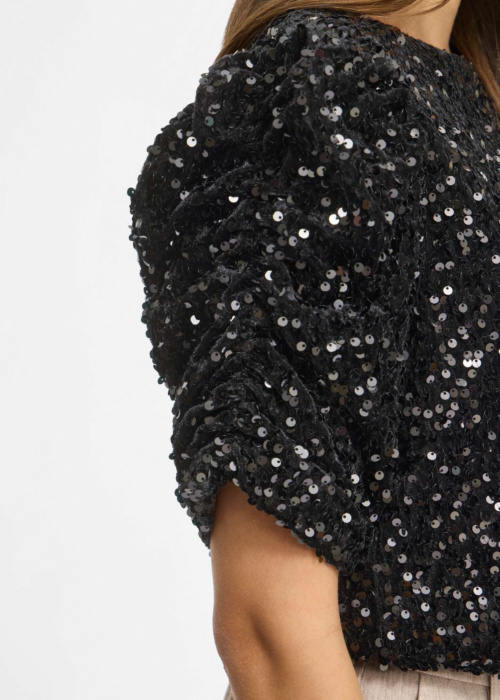 Vila palaidinė Believe O-Neck Puff Sequins