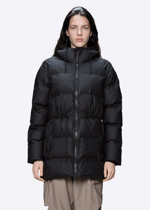 Rains dygsniuota žiemine striuke Alta Long Puffer String W3T4