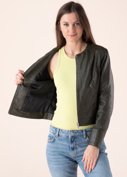 Saki odinė striukė Jana