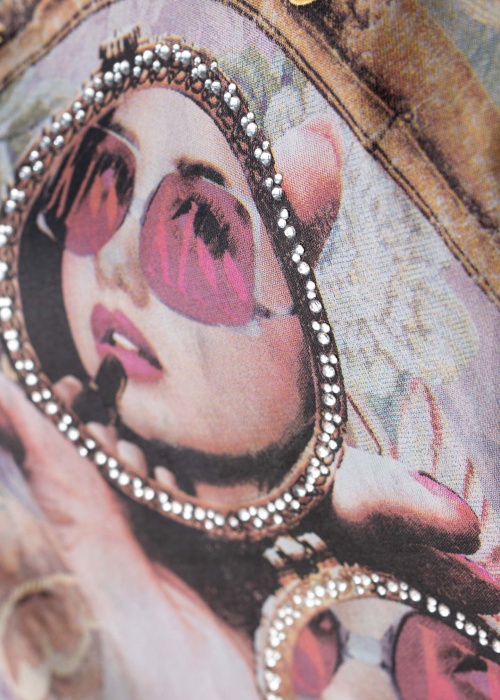 Guess marškinėliai Lipstick Mirror