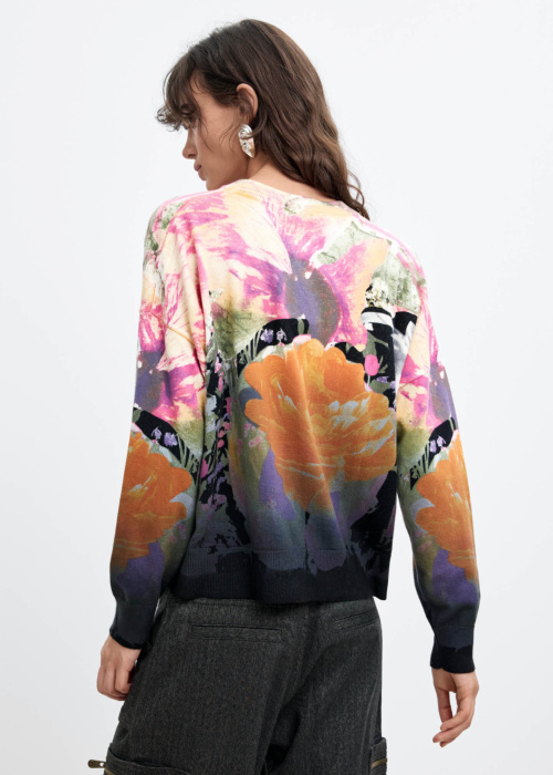 Desigual megztinis Rose Degrade Lacroix