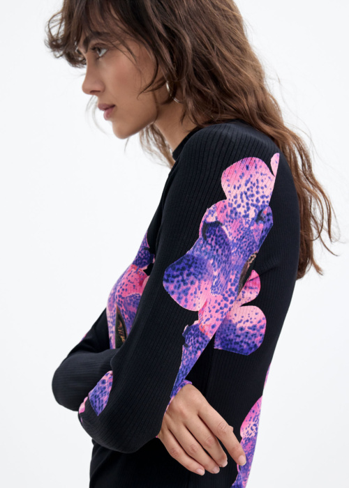 Desigual megzta suknelė Orchidpurple Lacroix