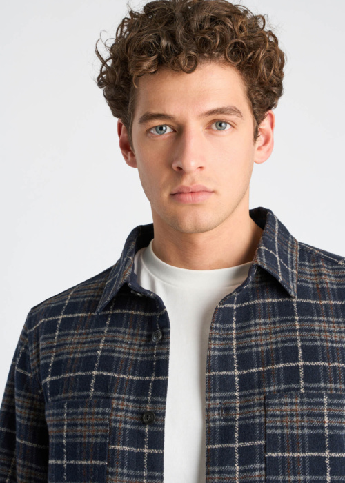 Lindbergh švarkas Brushed Check Overshirt