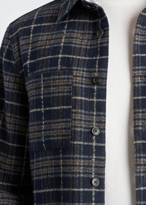 Lindbergh švarkas Brushed Check Overshirt