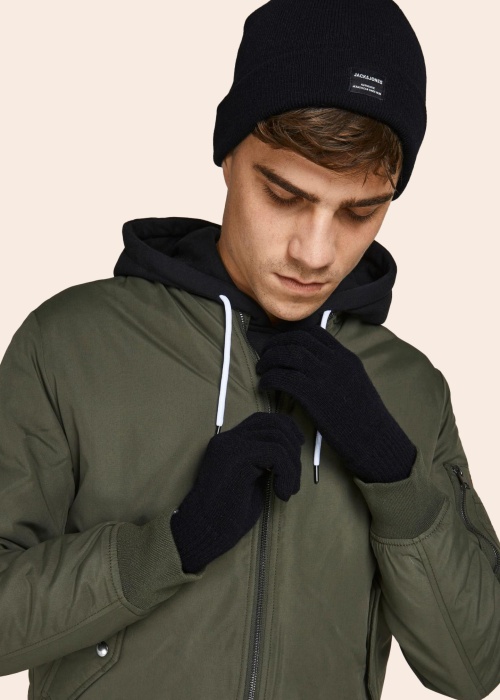 Jack & Jones žieminės kepurės ir pirštinių komplektas Beanie