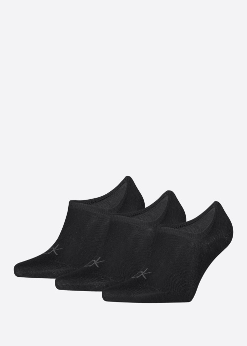 Calvin Klein kojinės Footie High Cut 3 pack
