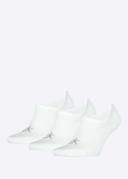 Calvin Klein kojinės Footie High Cut 3 pack