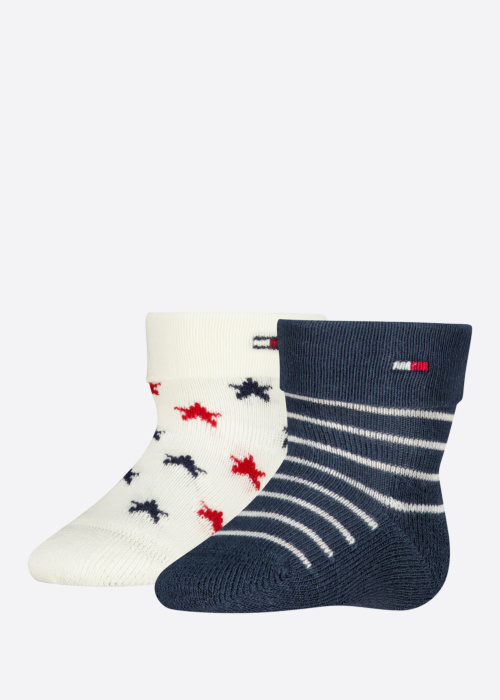 Tommy Hilfiger kojinės Fold Over Abs 2 Pack