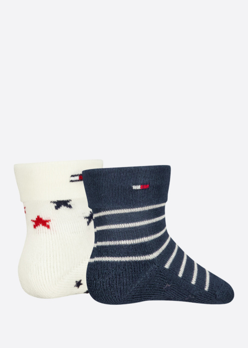Tommy Hilfiger kojinės Fold Over Abs 2 Pack