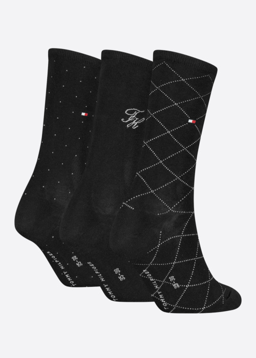 Tommy Hilfiger kojinės Monogram 3 Pack dovanų dėžutėje