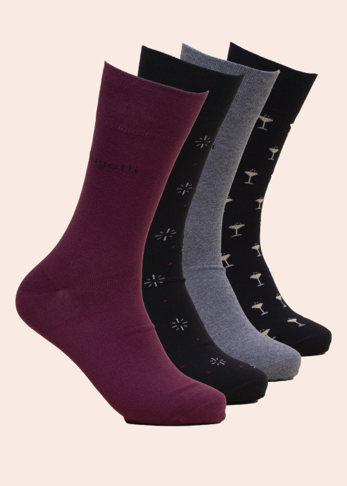 Bugatti kojines 4 poros dovanų dėžutėje