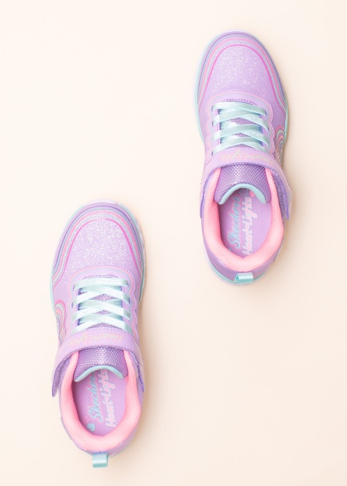 Skechers blyksintys laisvalaikio batai Heart Lights