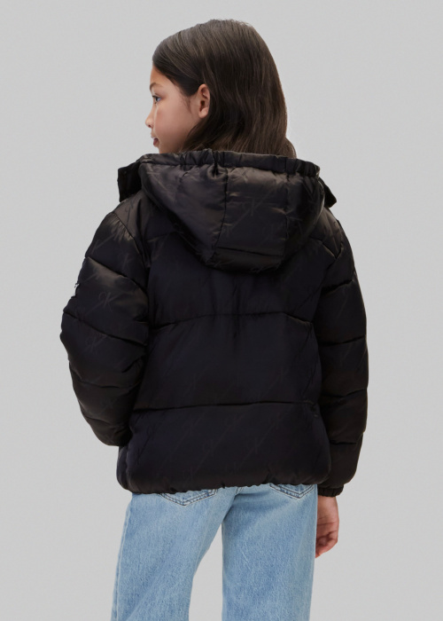 Calvin Klein dygsniuota žiemine striuke Logotipas Jacquard