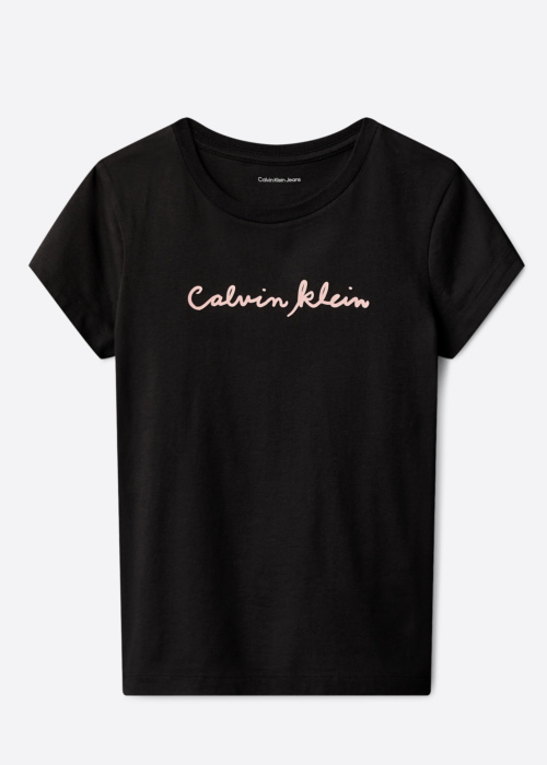 Calvin Klein marškinėliai Script Logotipas Slim