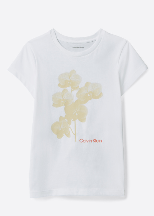 Calvin Klein marškinėliai Flower Slim