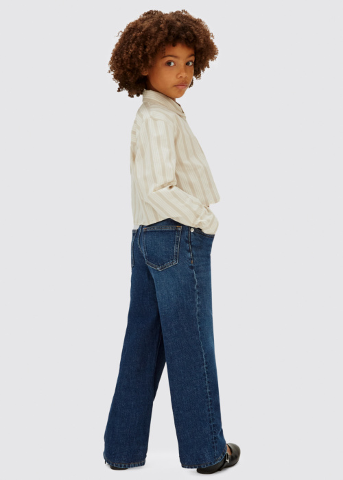 Calvin Klein džinsai Hr Wide Leg Auth Dark Bl Dnm