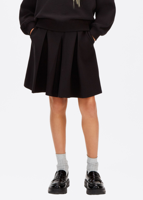 Calvin Klein sijonas Logotipas Tape Pleated Punto