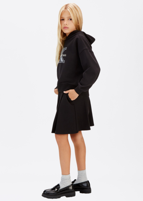 Calvin Klein sijonas Logotipas Tape Pleated Punto