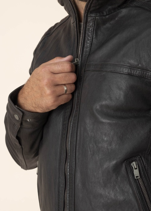 Saki odinė striukė Lance