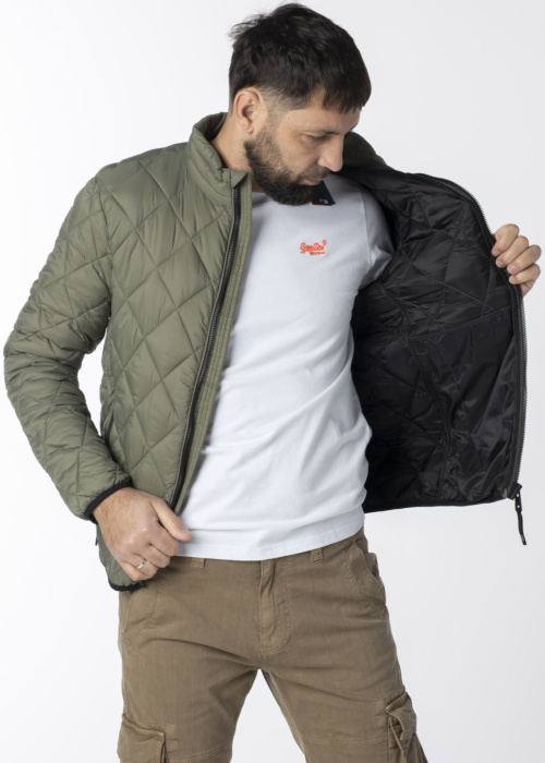 SuperDry pavasario-rudens striukė Diamond Quilt Fuji Lite