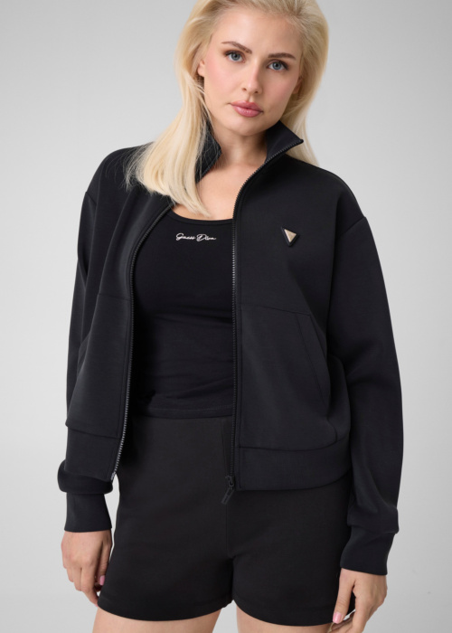Guess džemperis Olympe High Neck Full Zip
