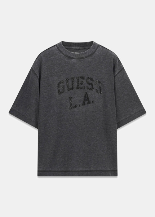 Guess marškinėliai Burnout Oversize