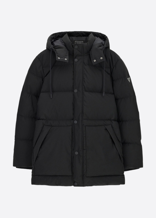 Guess žieminė pūkinė striukė Real Down Midlenth Puffa