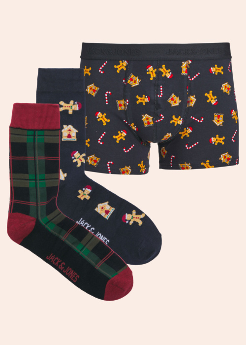 Jack & Jones kelnaitės Taip kojinių dovanų dėžutė Xmas