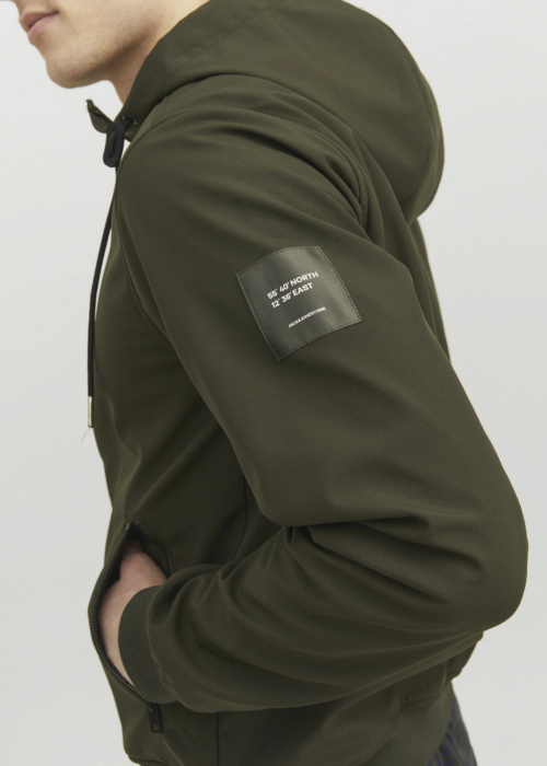 Jack & Jones pavasario-rudens sportinė striukė Basic Softshell Hood