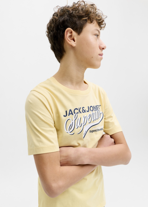 Jack & Jones marškinėliai Logotipas Tee Ss O-neck 2 Col Sn Jnr