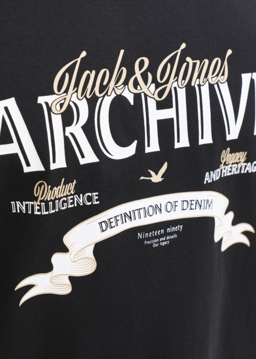 Jack & Jones marškinėliai Dover Denim Tee Ss O-neck Sn