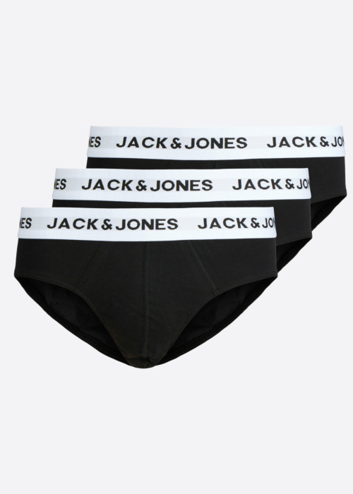 Jack & Jones kelnaitės Mason solid briefs 3-pack