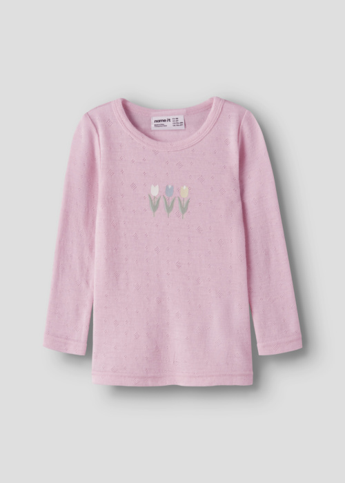 Name It Mini Merino vilnos termo marškinėliai Wang Wool