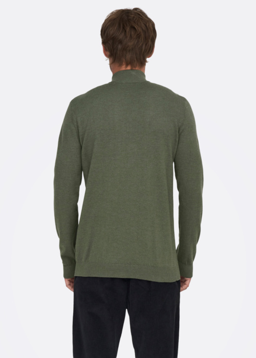 Only & Sons megztinis Loui Reg 12 Mel Half Zip Knit