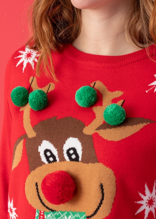 Vero Moda kalėdinis megztinis Newfrostydeer