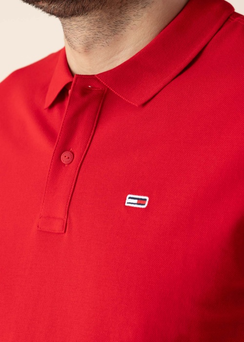Tommy Jeans polo marškinėliai Slim Placket