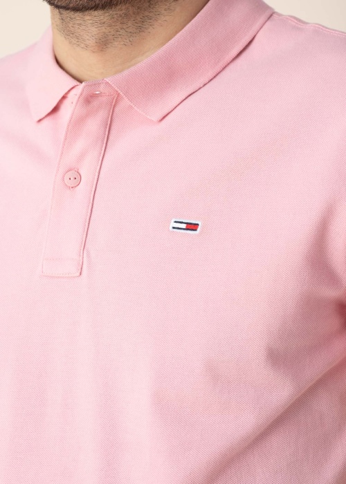 Tommy Jeans polo marškinėliai Slim Placket