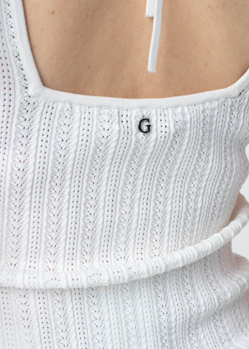 Guess viršutiniai marškinėliai Pointelle Laurel