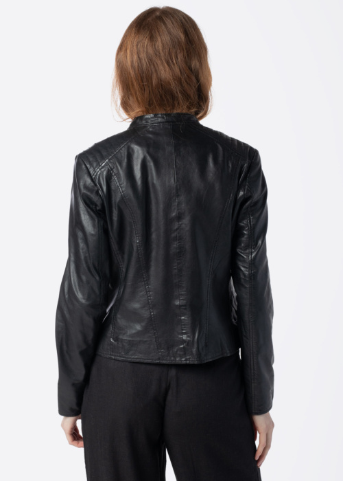 Saki odinė striukė Dara