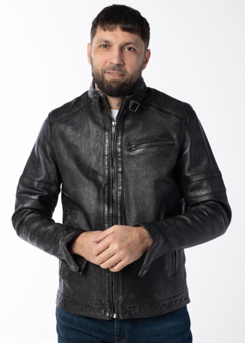 Saki odinė striukė Lennon