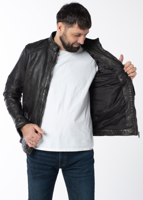 Saki odinė striukė Lennon