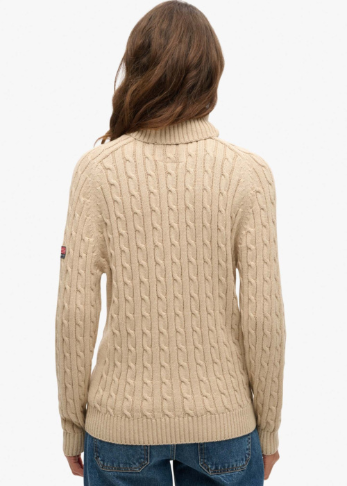 SuperDry megztinis Slouchy Cable Roll Neck