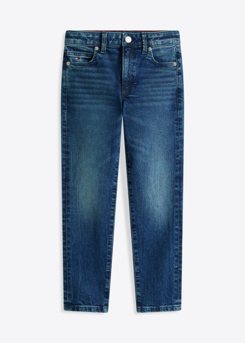 Tommy Hilfiger džinsai Straight Dark Jeans