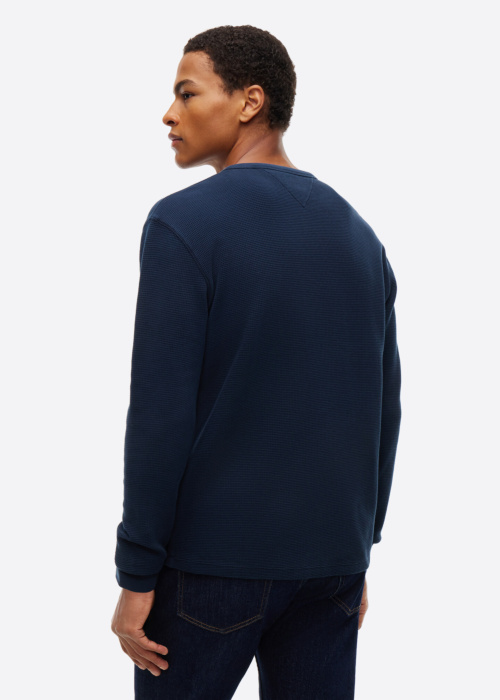 Tommy Jeans džemperis Reg Washed Waffle Henley