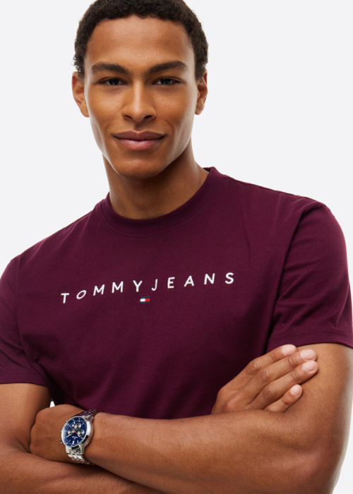 Tommy Jeans marškinėliai Reg Linear Logotipas Ext